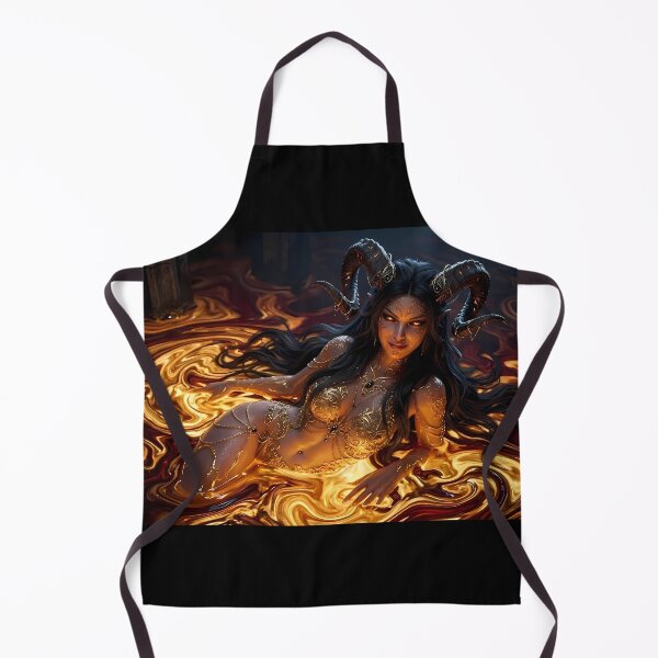 Item preview, Fire Demon Queen Succubus Lava Vortex designed and sold by GalleryBrisArt.