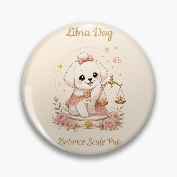 Item preview, Cute Libra Maltese Zodiac Air Sign Dog Astrology designed and sold by ChubbyGoong.