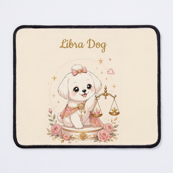 Item preview, Cute Libra Maltese Zodiac Air Sign Dog Astrology designed and sold by ChubbyGoong.