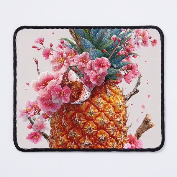 Item preview, Pineapple Tropical Fruits and Flowers designed and sold by Grafititee.