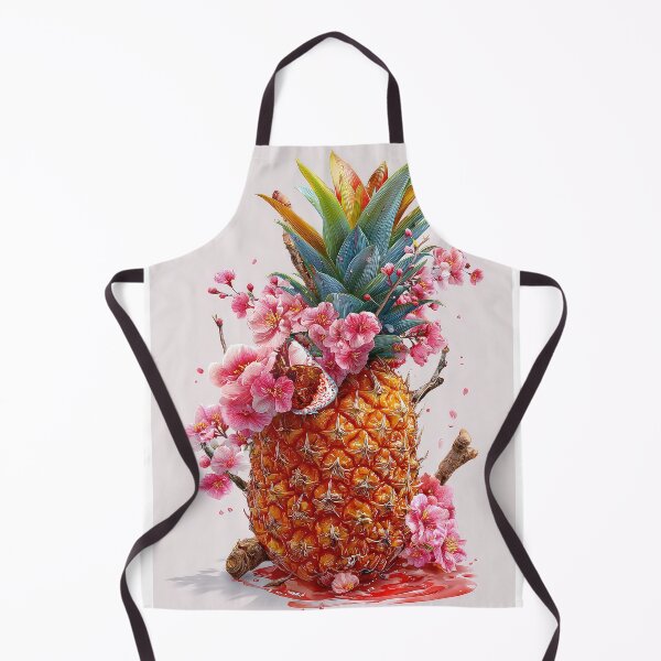 Item preview, Pineapple Tropical Fruits and Flowers designed and sold by Grafititee.