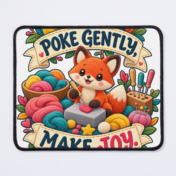 Item preview, Poke Gently Make Joy Needle Felting Art designed and sold by CheerfulNest.