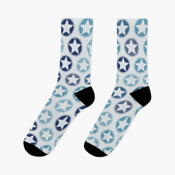 Aperçu de l'œuvre Star Medallion Pattern – Arctic Blue créée et vendue par TexSta.