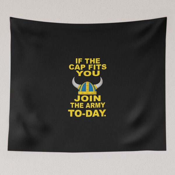 Item preview, Viking Helmet If Cap Fits Join Army Today designed and sold by haegerborra.