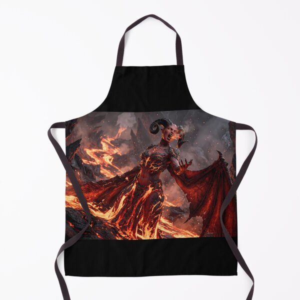 Item preview, Red Demon Queen Molten Lava Dark Fantasy designed and sold by GalleryBrisArt.