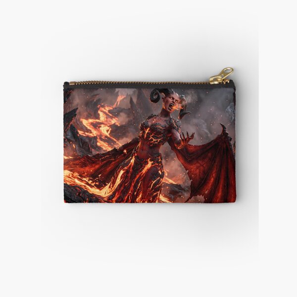 Item preview, Red Demon Queen Molten Lava Dark Fantasy designed and sold by GalleryBrisArt.
