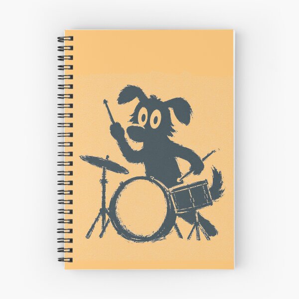 Item preview, Funny Dog Playing Drums designed and sold by Zyphero.