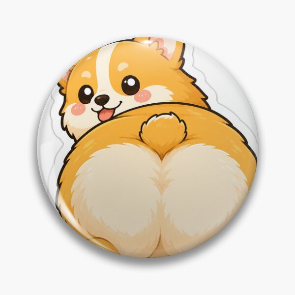 Item preview, Cute Corgi Butt Sticker designed and sold by RedRubyBubble.
