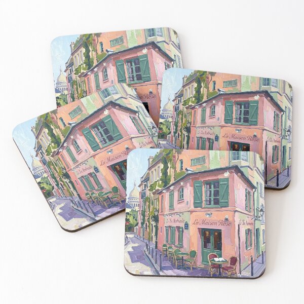 Item preview, Montmartre Paris Cafe – Impressionist Painting  designed and sold by CARRAANN.