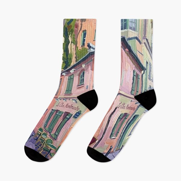 Item preview, Montmartre Paris Cafe – Impressionist Painting  designed and sold by CARRAANN.