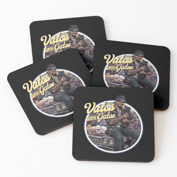 Item preview, Vatos With Gatos Lowrider Cat Dad Retro Graphic designed and sold by RahniNM.