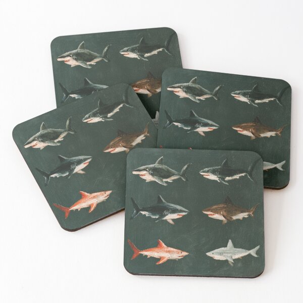 Item preview, Drawn sharks designed and sold by chill-a-lot.