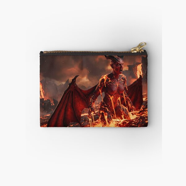 Item preview, Red Demon Queen Molten Lava Dark Fantasy designed and sold by GalleryBrisArt.