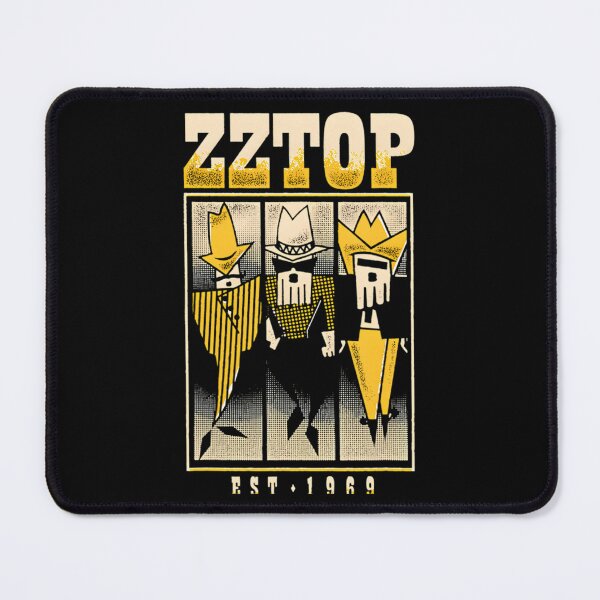 Item preview, ZZ Top Est 1969 Vintage Texas Blues Rock Band Art designed and sold by StuartMooreArt.