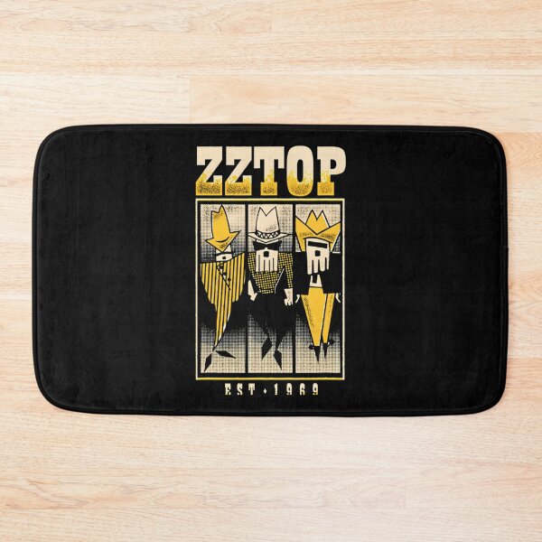 Item preview, ZZ Top Est 1969 Vintage Texas Blues Rock Band Art designed and sold by StuartMooreArt.