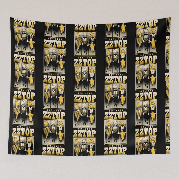 Item preview, ZZ Top Est 1969 Vintage Texas Blues Rock Band Art designed and sold by StuartMooreArt.