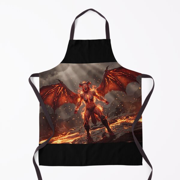 Item preview, Red Demon Queen Molten Lava Dark Fantasy designed and sold by GalleryBrisArt.