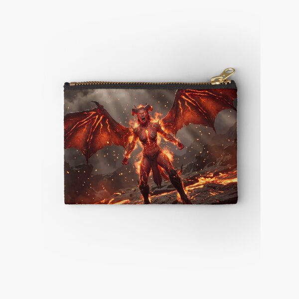 Item preview, Red Demon Queen Molten Lava Dark Fantasy designed and sold by GalleryBrisArt.