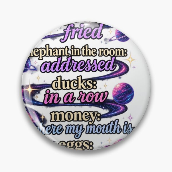 Item preview, Bigger Fish to Fry – Funny Galaxy Cosmic Sarcastic Quote Sticker designed and sold by Not Okay Supply Co..