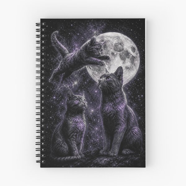 Item preview, Three Cosmic Black Cats designed and sold by Zyphero.