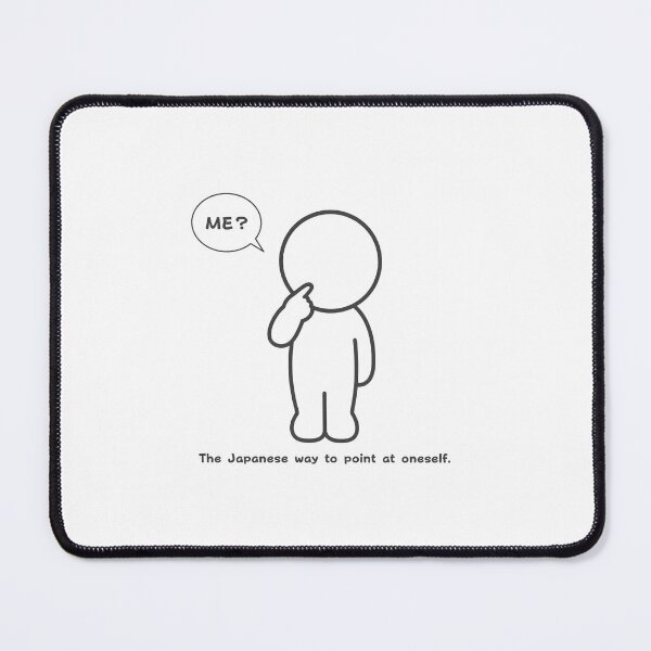Item preview, The Japanese Way To Point At Oneself - Nose Pointing Gesture designed and sold by japan-picto.