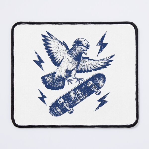 Item preview, Skateboarding Pigeon Blue designed and sold by Zyphero.