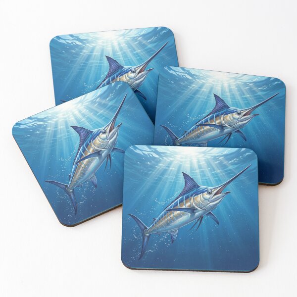 Item preview, Blue Marlin Illustration – Saltwater Legends Fishing Art designed and sold by Northbound Trail.