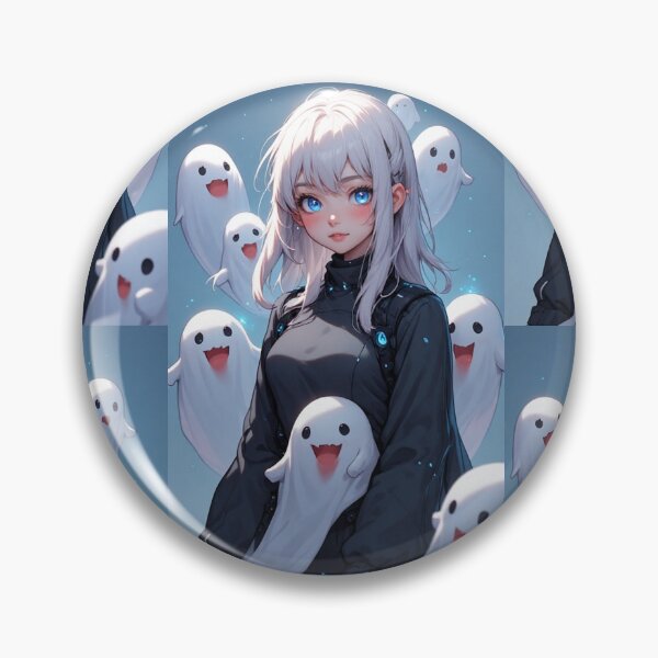 Item preview, Mysterious anime girl and ghosts designed and sold by ArtsJulian.
