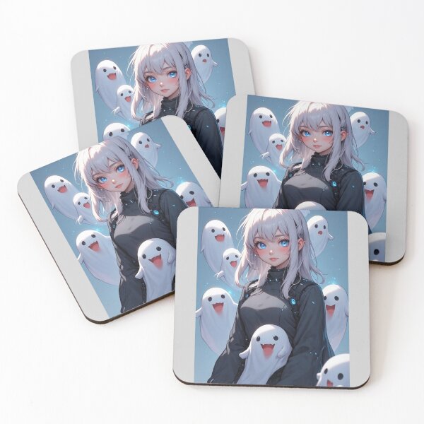 Item preview, Mysterious anime girl and ghosts designed and sold by ArtsJulian.