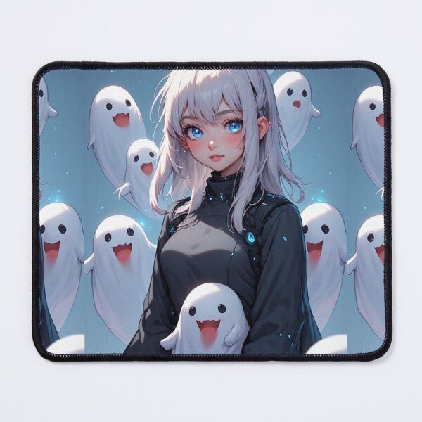 Item preview, Mysterious anime girl and ghosts designed and sold by ArtsJulian.