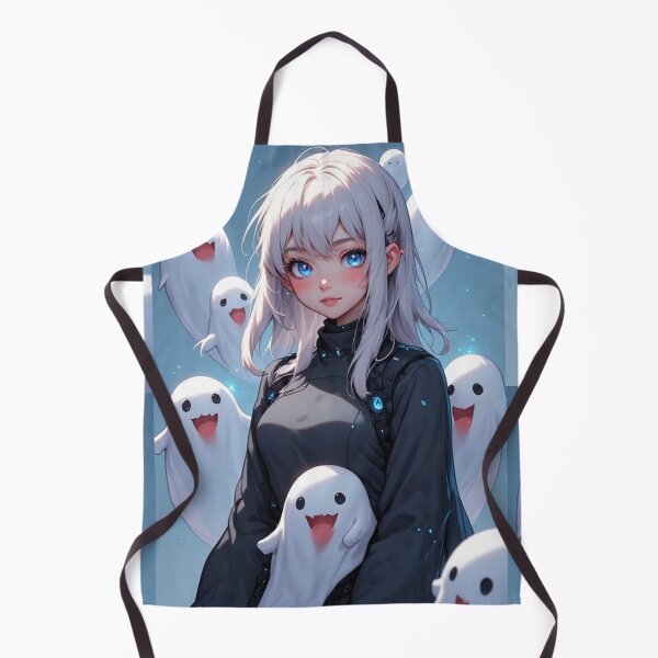 Item preview, Mysterious anime girl and ghosts designed and sold by ArtsJulian.