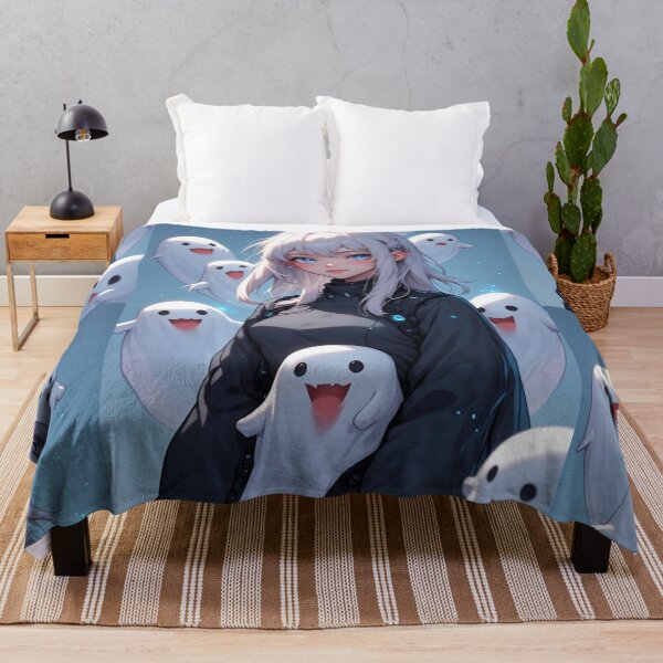 Item preview, Mysterious anime girl and ghosts designed and sold by ArtsJulian.