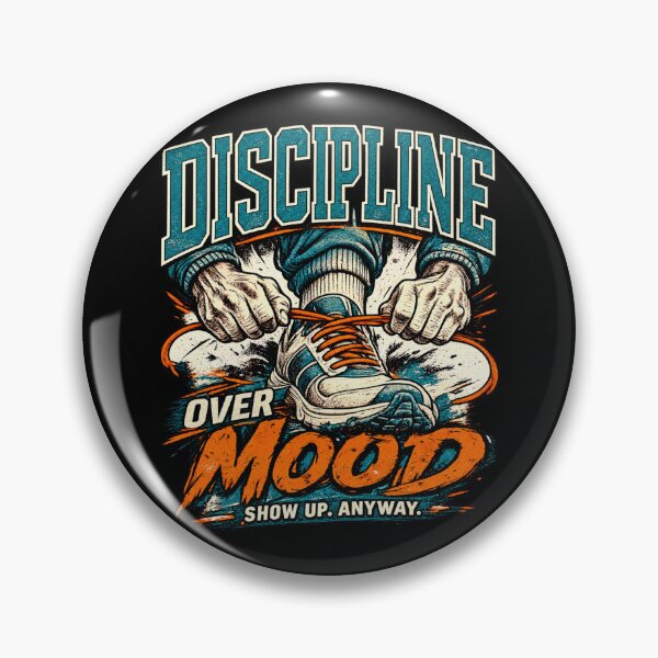 Item preview, Discipline Over Mood – Vintage Athletic Motivation designed and sold by Williams Anderson.