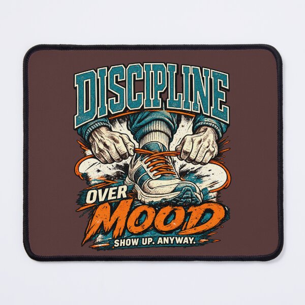 Item preview, Discipline Over Mood – Vintage Athletic Motivation designed and sold by Williams Anderson.