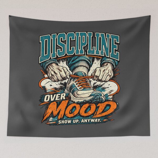 Item preview, Discipline Over Mood – Vintage Athletic Motivation designed and sold by Williams Anderson.