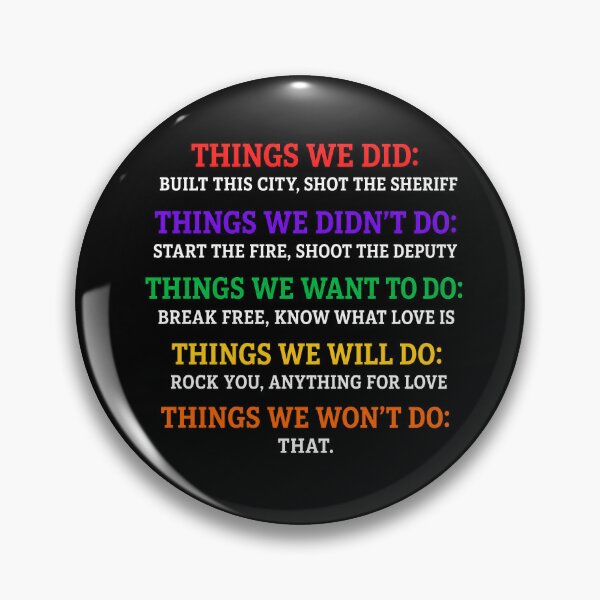 Item preview, Things We Did Didn't Want Will Won't Do designed and sold by dariakustocr.