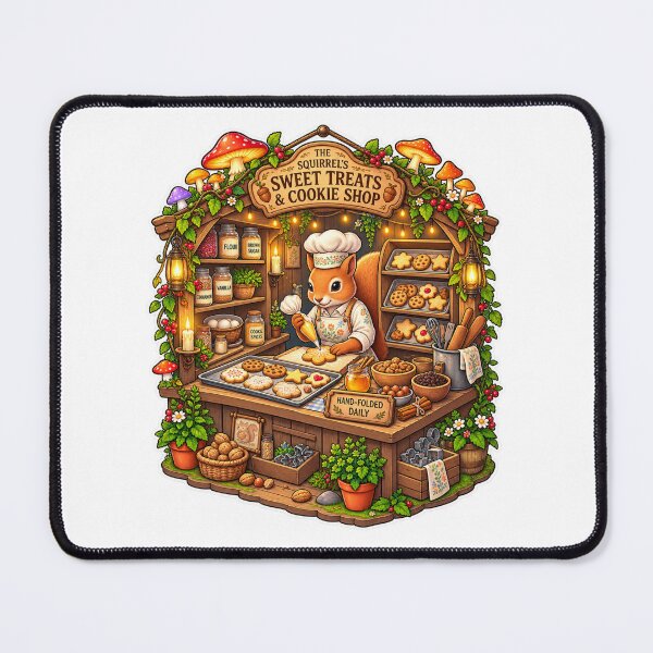 Item preview, Squirrel’s Sweet Treats & Cookie Shop | Magical Woodland Bakery | Cute Squirrel Baker designed and sold by MrDev.