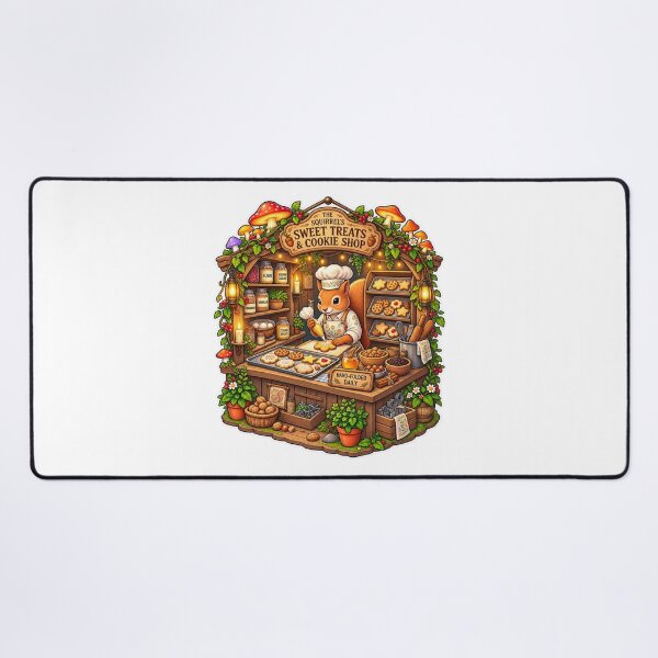 Item preview, Squirrel’s Sweet Treats & Cookie Shop | Magical Woodland Bakery | Cute Squirrel Baker designed and sold by MrDev.