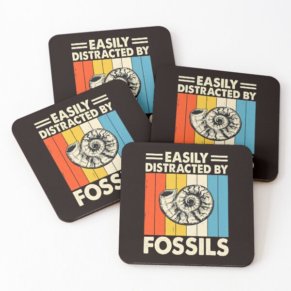 Item preview, Vintage Ammonite Fossil Retro Stripes Distracted Fossils designed and sold by bisardpeak6.