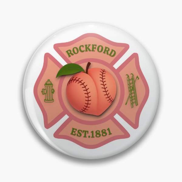 Item preview, Rockford Peaches Rockford Fire Department Maltese Cross designed and sold by FireEMSDesigns.