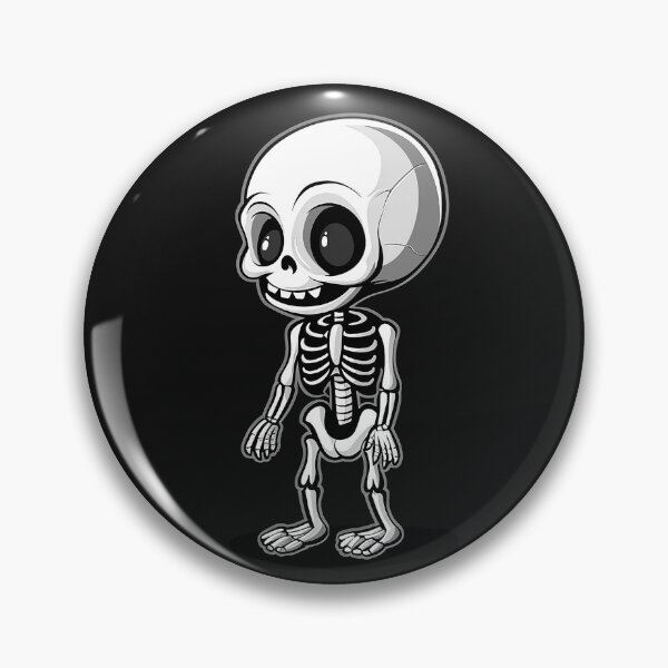 Item preview, Cute Cartoon Skeleton Kawaii Spooky Chibi Bones Character designed and sold by inkoutninja.