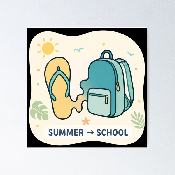 Item preview, End of Summer Back to School designed and sold by VYRON STUDIO.