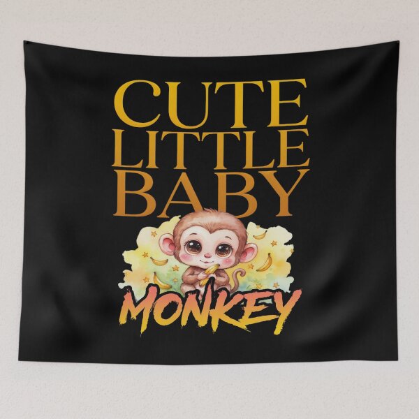 Item preview, Animals Cute Funny Adorable Baby Monkey Cartoon Women Men designed and sold by PhillippDiederi.