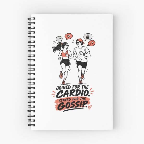Item preview, Joined For The Cardio. Stayed For The Gossip. designed and sold by RunningWhiskers.