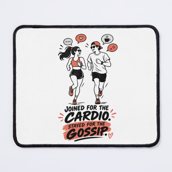 Item preview, Joined For The Cardio. Stayed For The Gossip. designed and sold by RunningWhiskers.