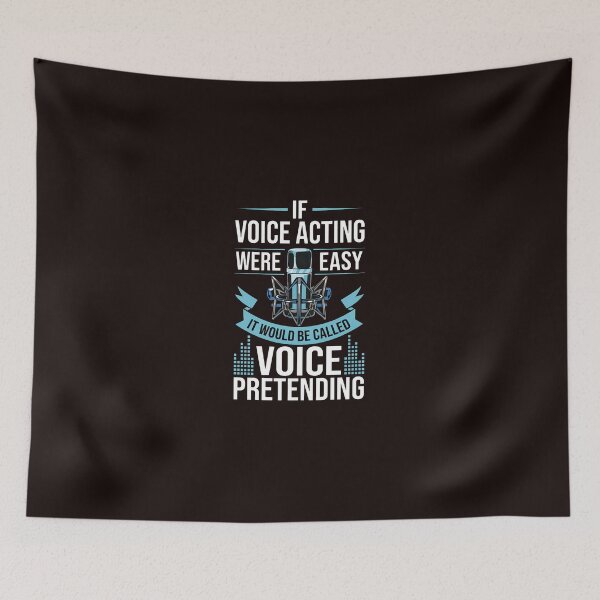 Item preview, Voice Acting Easy Pretending Microphone Funny Quote designed and sold by bisardpeak6.