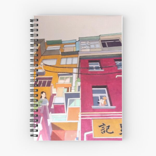 Item preview, Colorful Urban Alleyway Painting – Vibrant China Street Scene Art designed and sold by pbchan.