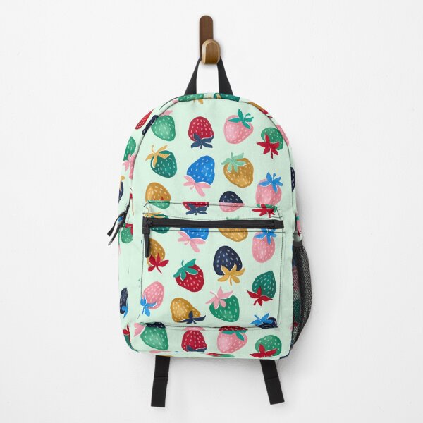Item preview, Hand-Drawn Colorful Strawberries with Playful Marker Texture designed and sold by lazypencil.art.