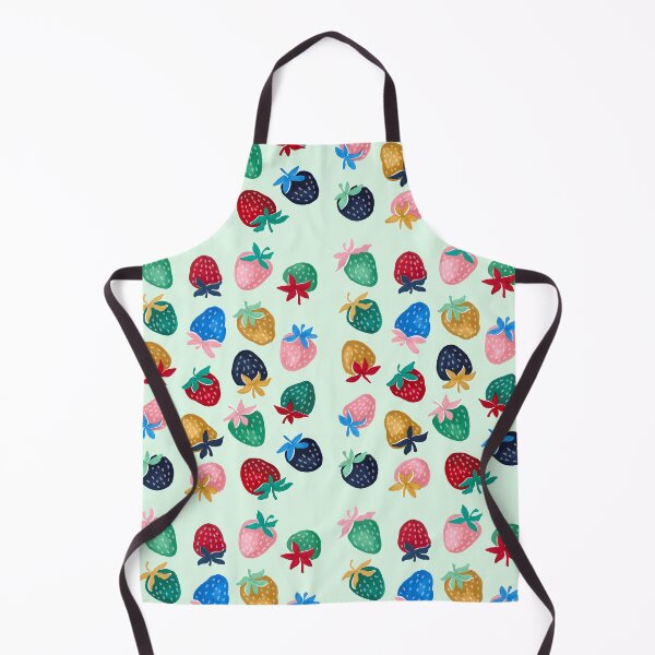 Item preview, Hand-Drawn Colorful Strawberries with Playful Marker Texture designed and sold by lazypencil.art.
