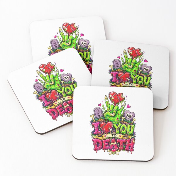 Item preview, DARK LOVE ❤️ - MONSTER ROMANCE COLLETION -  ZOMBIE LOVE - I ❤️ YOU... TO DEATH designed and sold by WheelieGdArt.